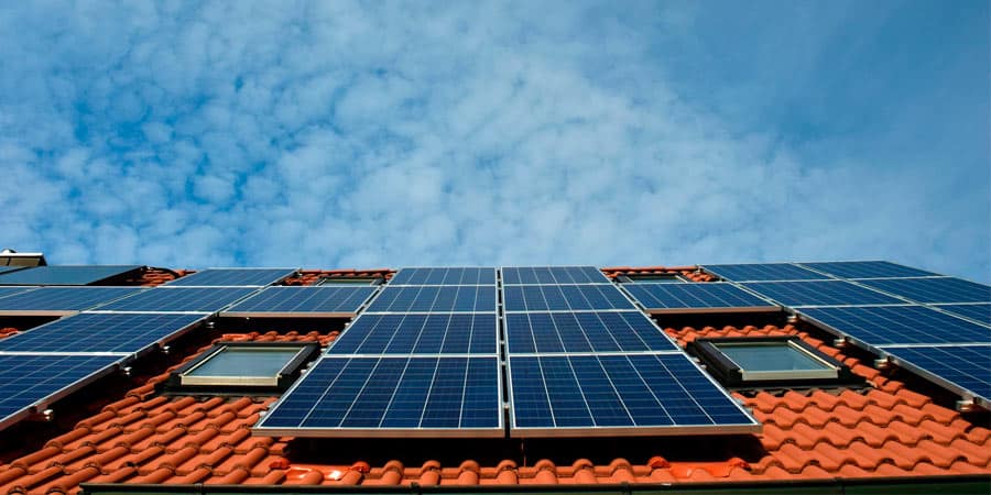 placas solares en techo